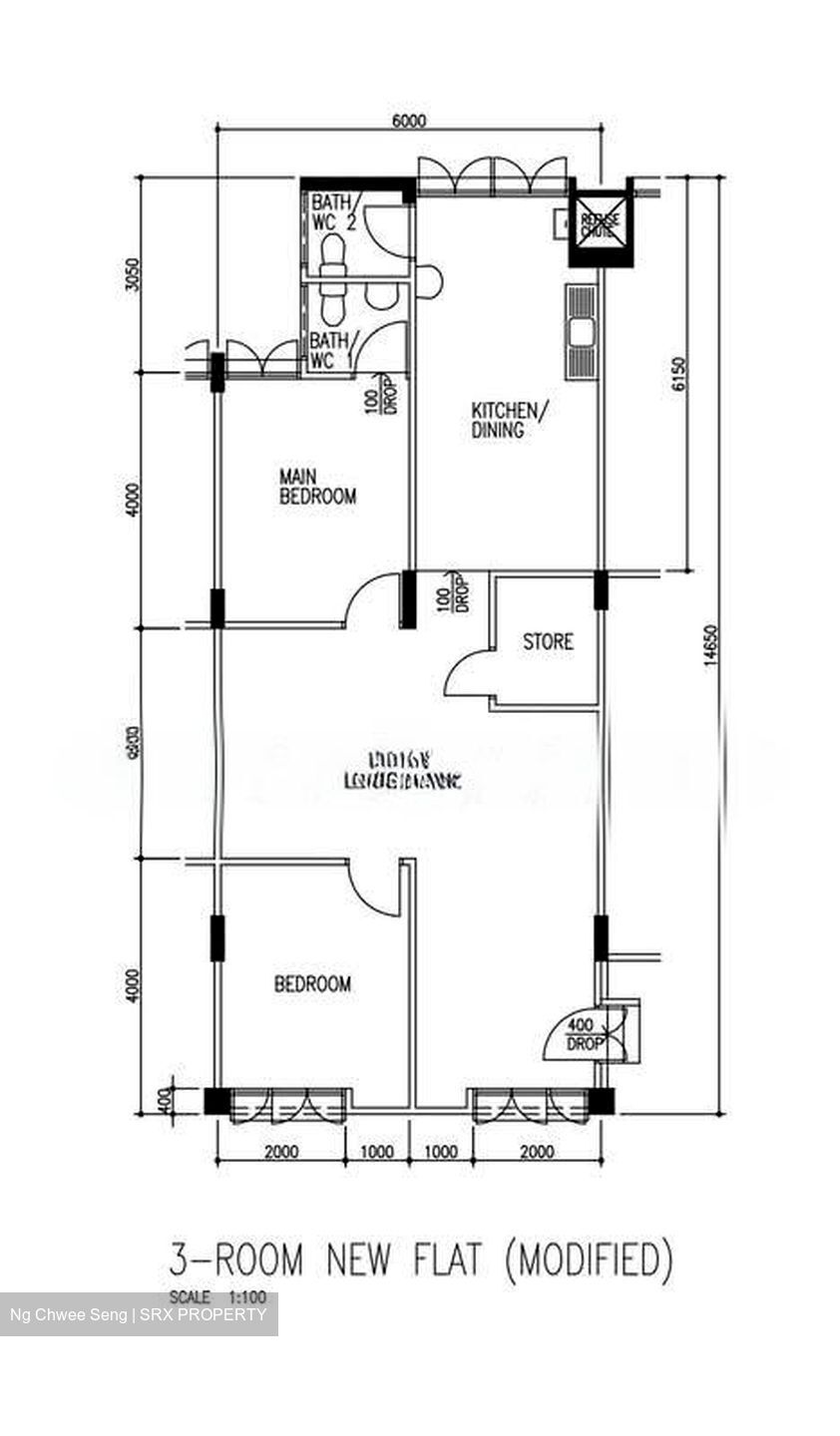 Blk 744 Reservoir Village (Bedok), HDB 3 Rooms #554535081